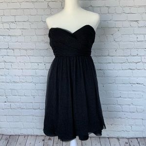 BCBGeneration Black Sweetheart Babydoll Dress